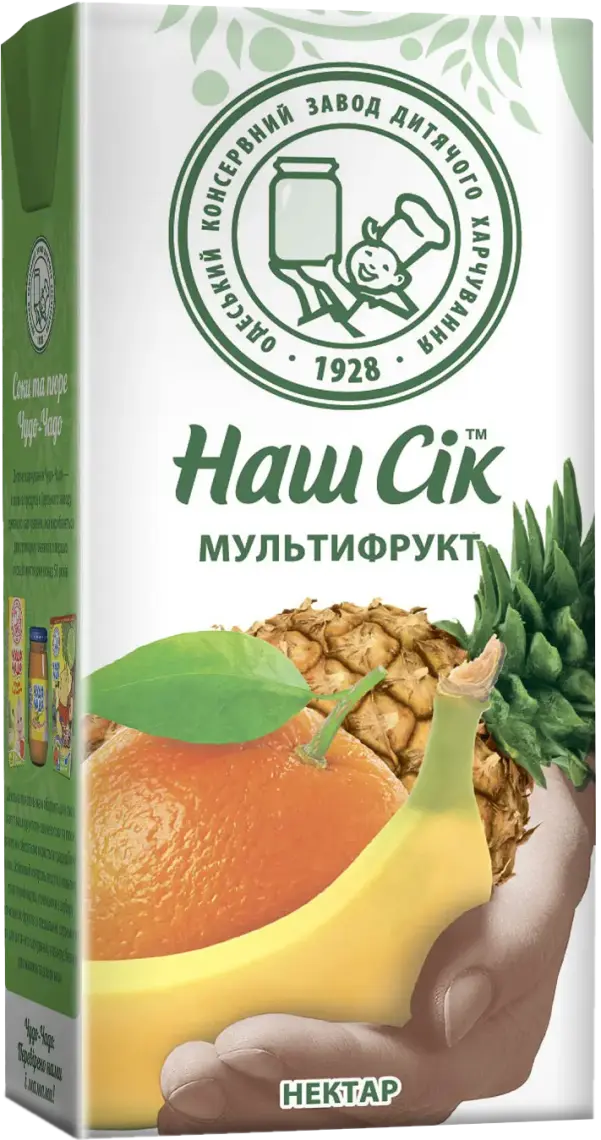 Фото 1 - Нектар Наш Сік мультифрукт 0,33 л
