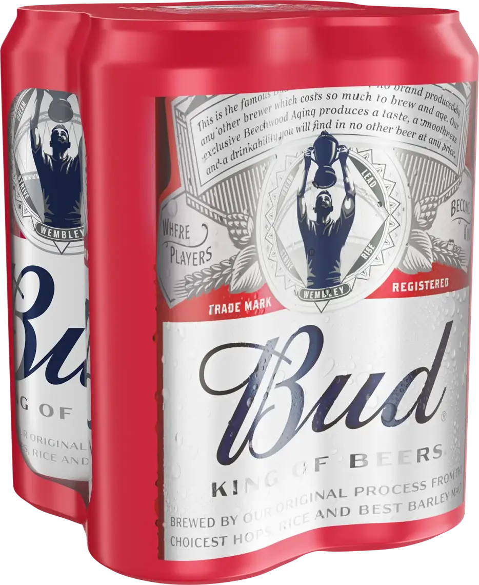 Фото 1 - Пиво Bud світле фільтроване 4.8% 4 x 0.5 л