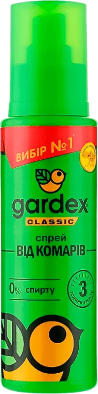 Фото 1 - Спрей Gardex Classic від комарів 100 мл