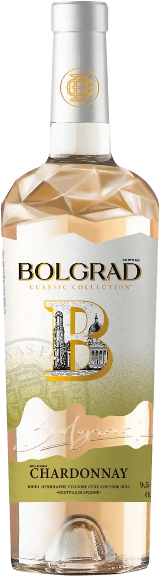 Фото 1 - Вино Bolgrad GY Chardonnay біле сухе 14% 0.75 л