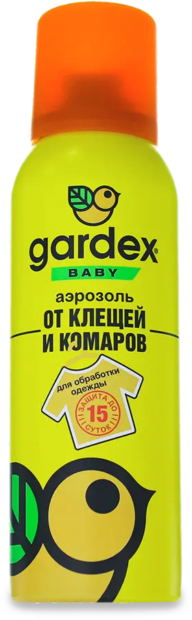Фото 1 - Аерозоль Gardex Baby від кліщів та комарів для обробки одягу 100 мл