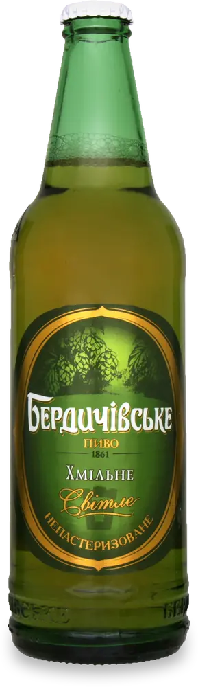 Фото 1 - Пиво Бердичівське Хмільне світле фільтроване 3.7% 0.5 л