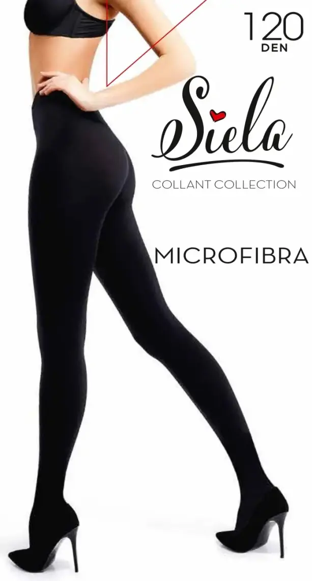 Фото 1 - Колготки Siela Microfibra жіночі 120den 5-XL nero