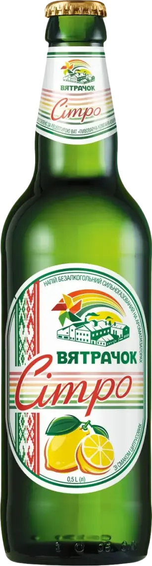Фото 1 - Напій Вятрачок Ситро сильногазований 0.5 л