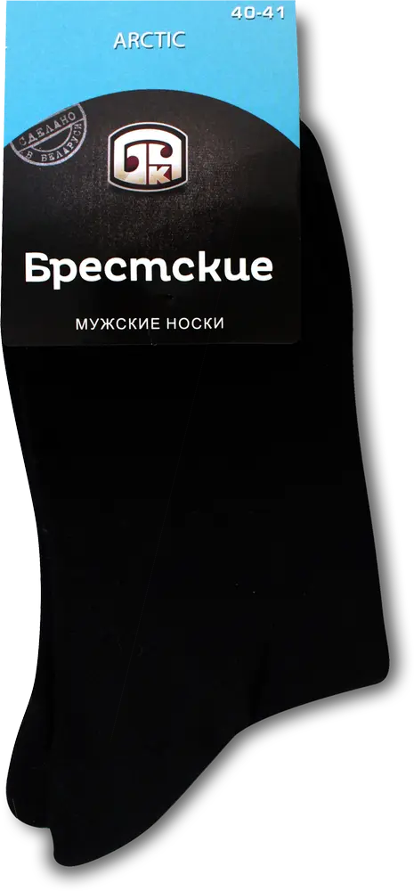 Фото 1 - Шкарпетки Брестські Арктик чоловічі махрова стопа чорні р.25