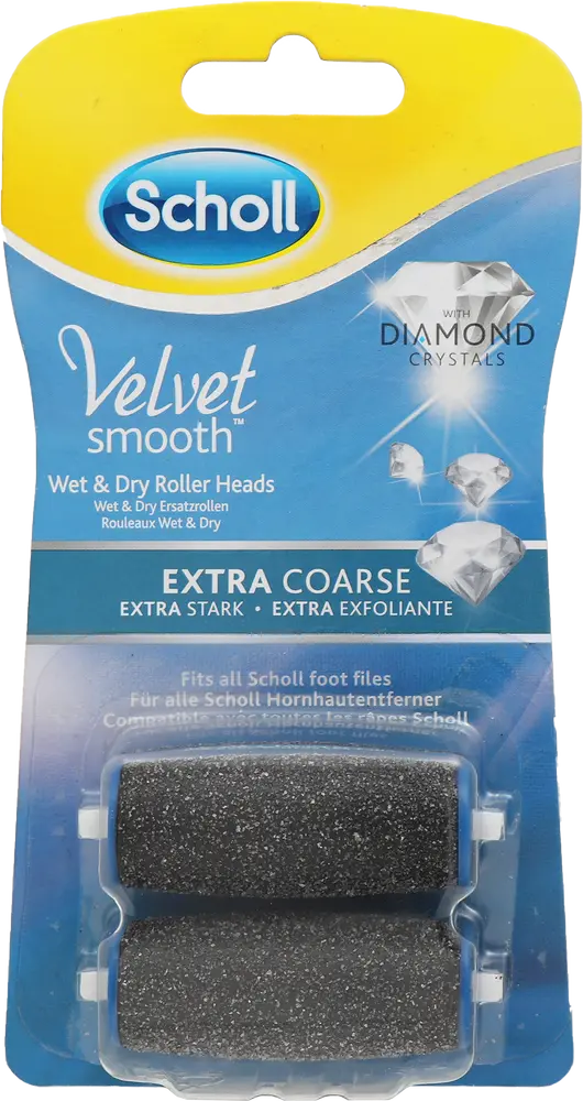 Фото 1 - Насадки роликові змінні до електричної роликової пилки Diamond Crystals Velvet Smooth Scholl 2 шт