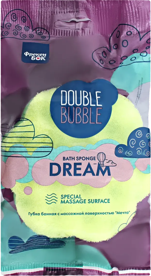 Фото 1 - Губка банна Фрекен Бок Dream Double Bubble