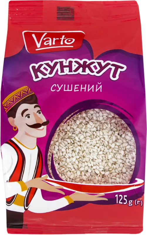 Фото 1 - Кунжут Varto сушений 125 г