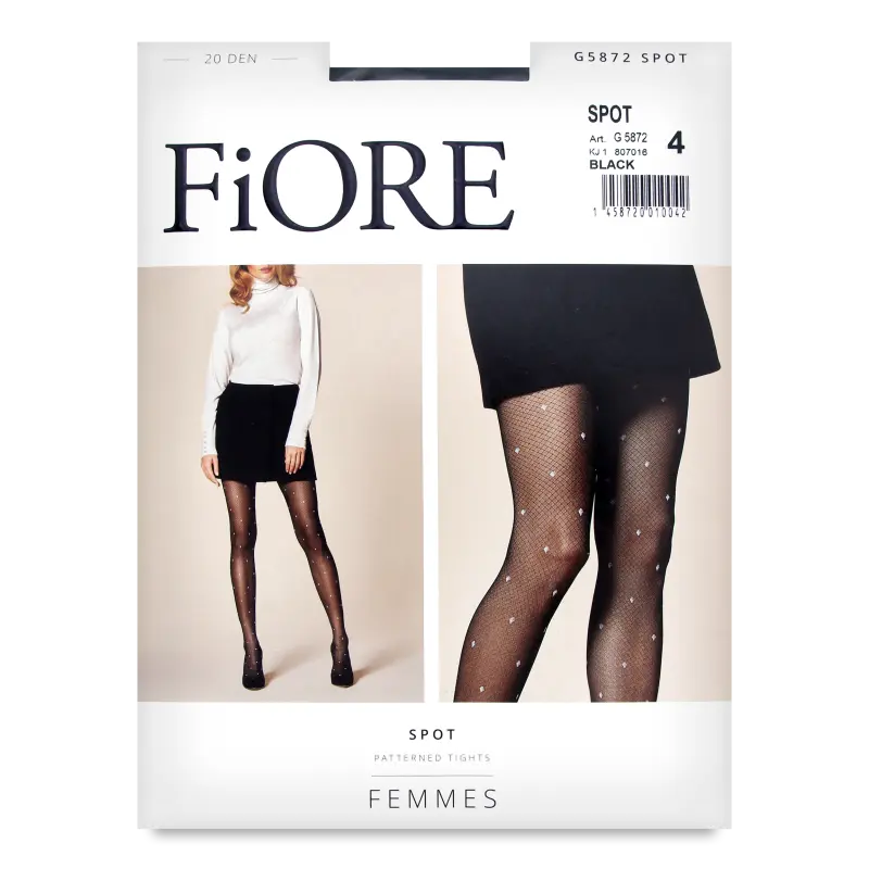 Фото 1 - Колготки жіночі Fiore Spot Black 20 DEN р.4