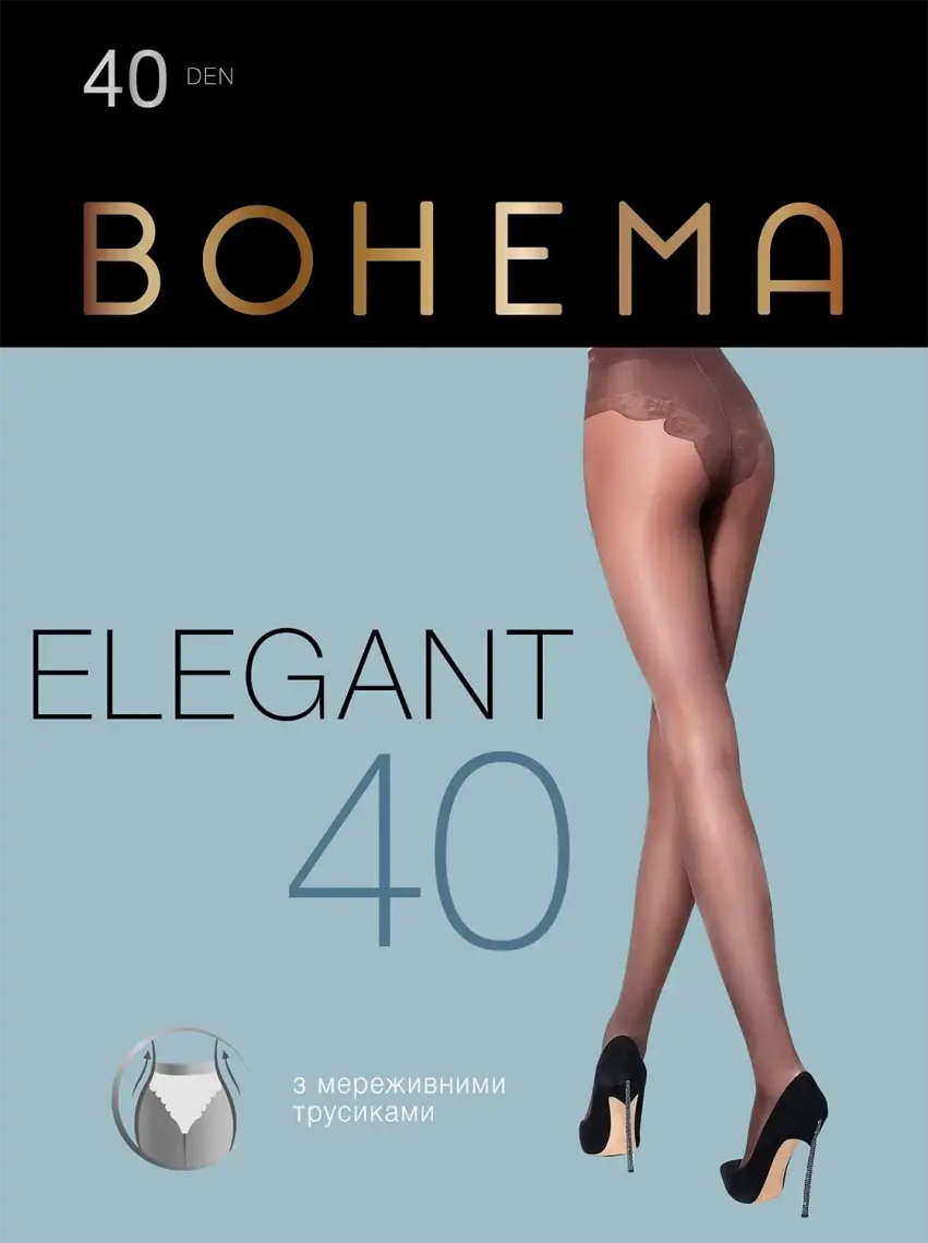 Фото 1 - Колготи жіночі BOHEMA Elegant 40 den р.3 натуральний