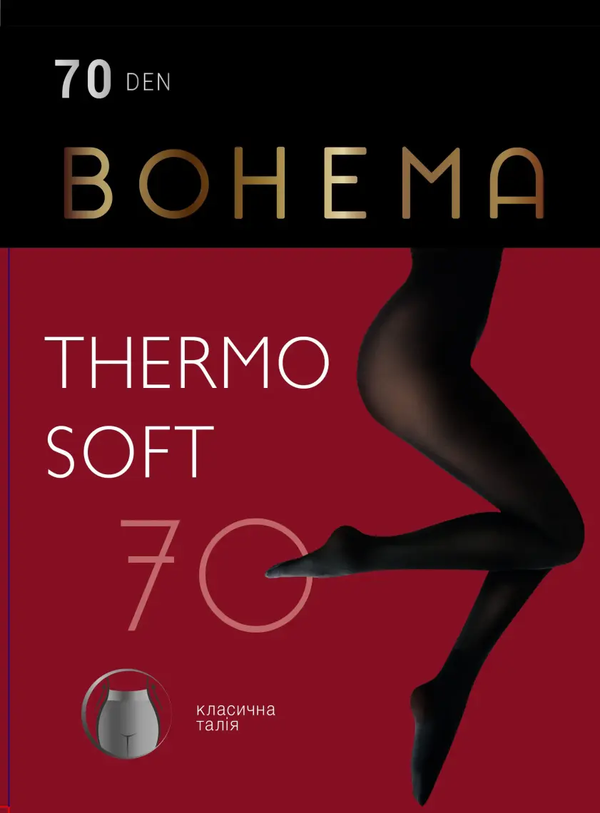 Фото 1 - Колготи BOHEMA Thermo Soft жіночі чорний 70 ден розмір 2