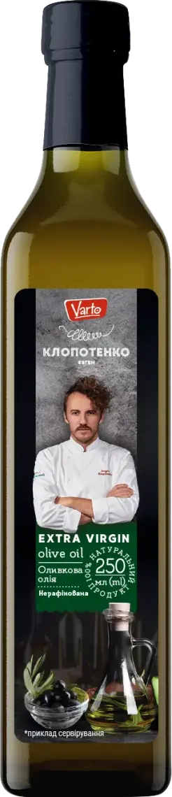 Фото 1 - Оливкова олія Varto Extra Virgin нерафінована 250 мл