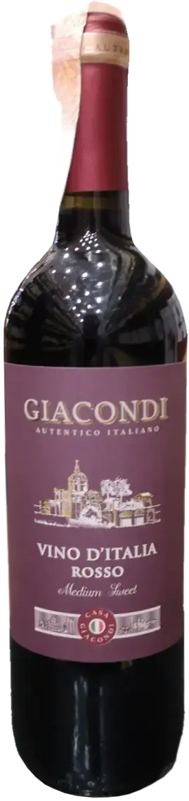 Фото 1 - Вино Giacondi Vino d'Italia Rosso червоне напівсолодке 0.75 л
