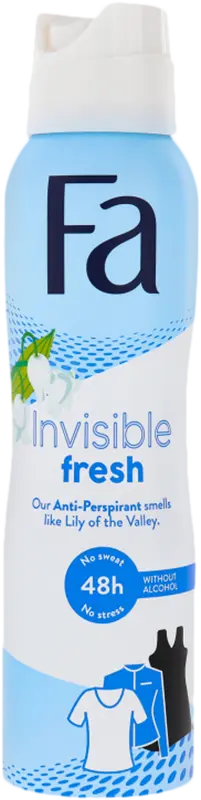 Фото 1 - Антиперспірант-спрей Fa Invisible Fresh з ароматом конвалії 150 мл