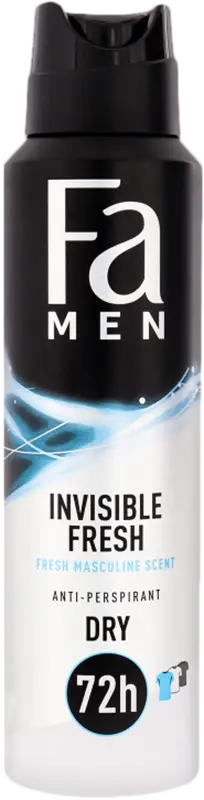 Фото 1 - Антиперспірант-спрей Fa Men Invisible Fresh зі свіжим ароматом 150 мл