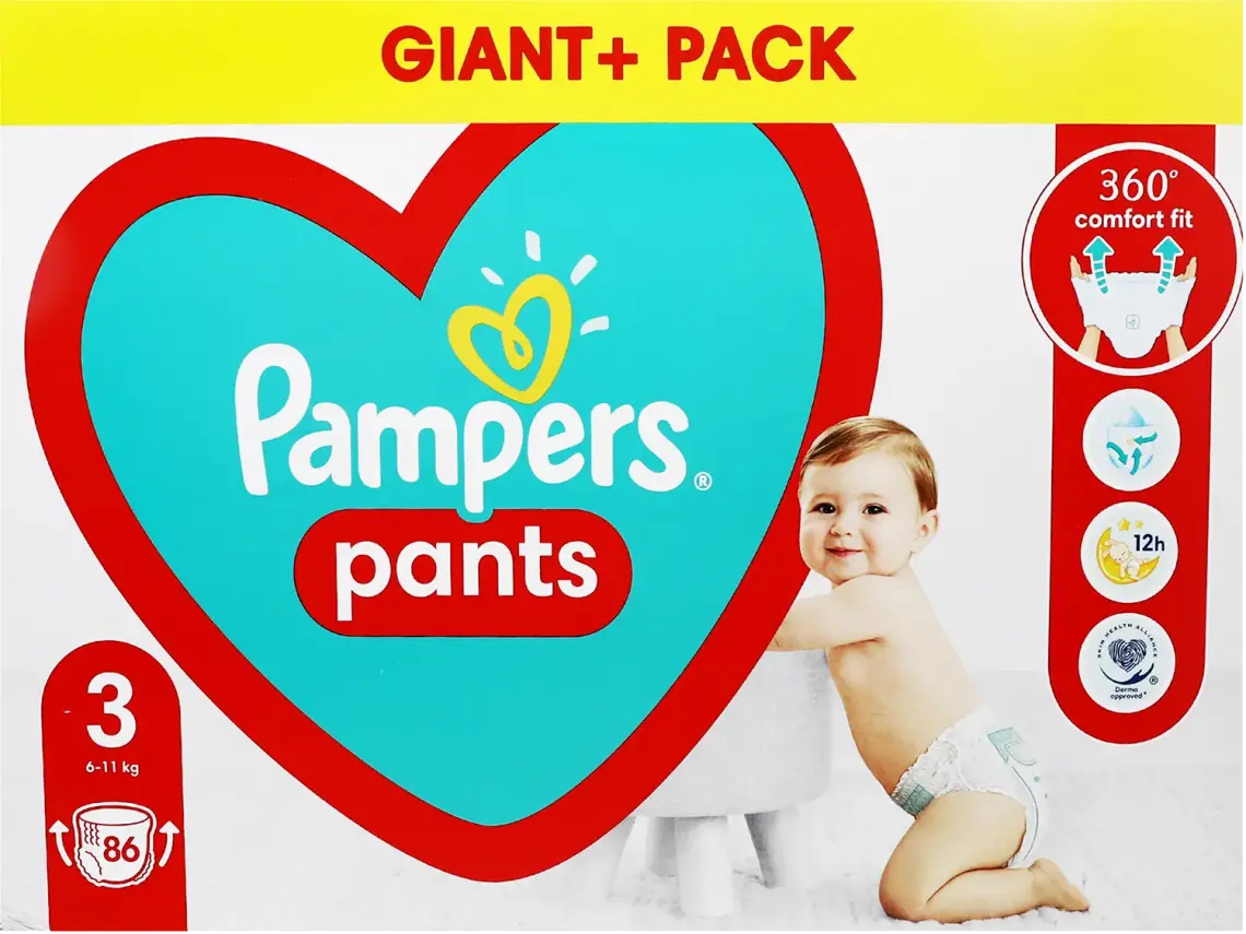 Фото 1 - Трусики-підгузники Pampers 3 6-11 кг 86 шт