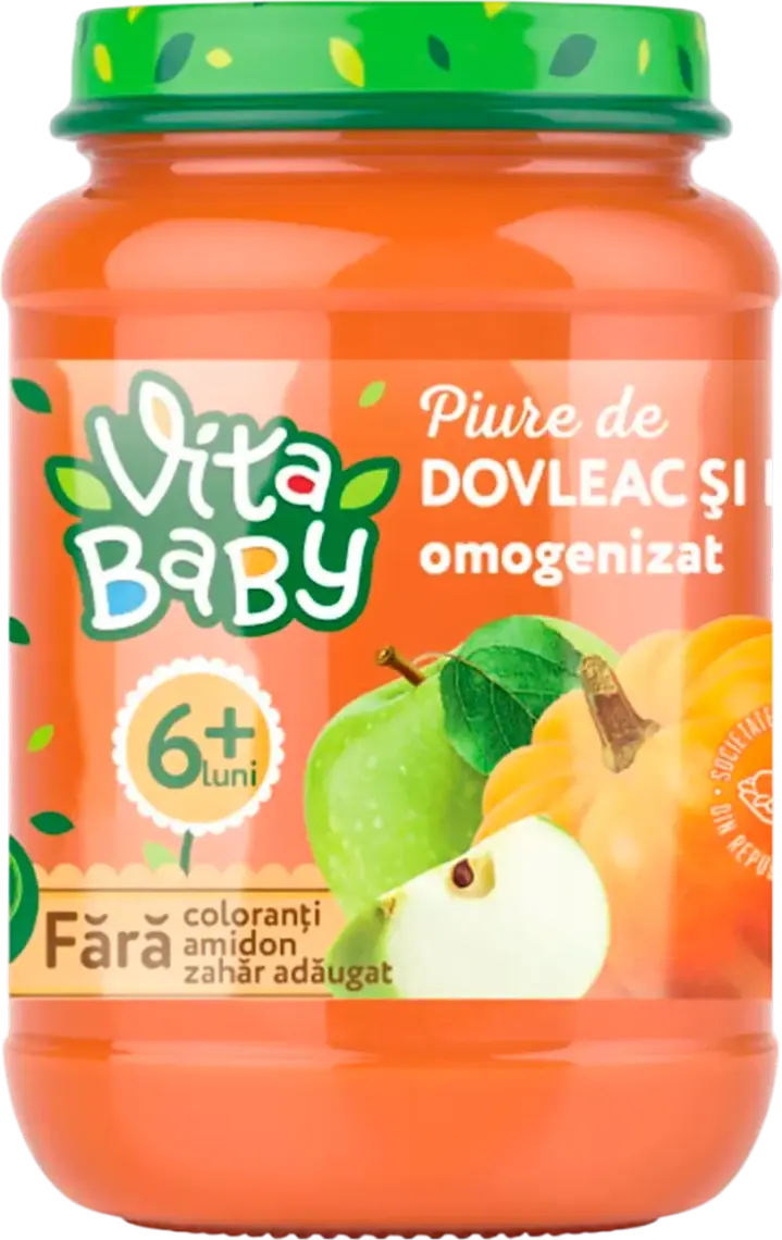 Фото 1 - Пюре Vita Baby гарбуз-яблуко 180 г