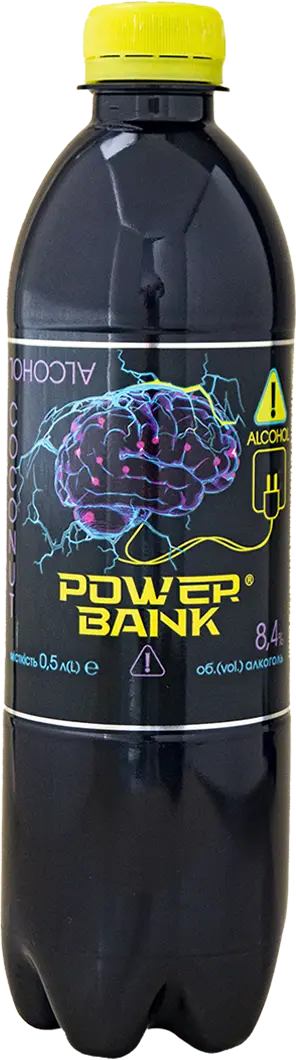 Фото 1 - Енергетичний напій Power Bank слабоалкогольний  0.5 л
