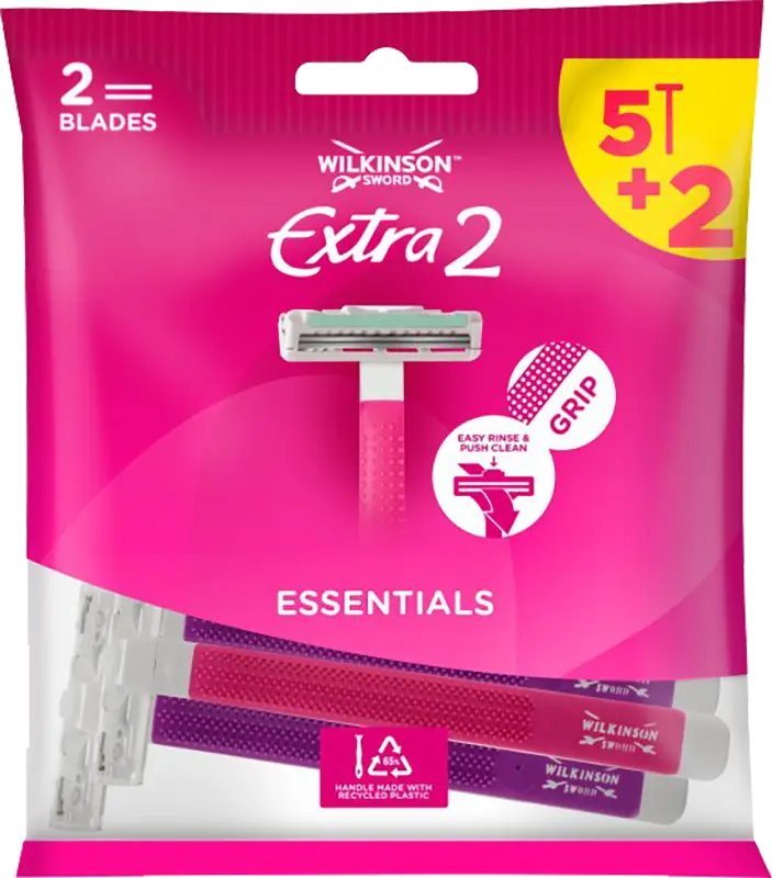 Фото 1 - Станок для гоління Wilkinson Sword Extra2 Essential Beauty 7 шт.
