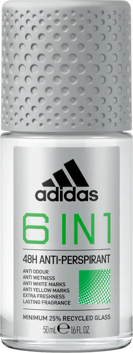 Фото 1 - Дезодорант-рол Adidas 6 в 1 чоловічий 50 мл