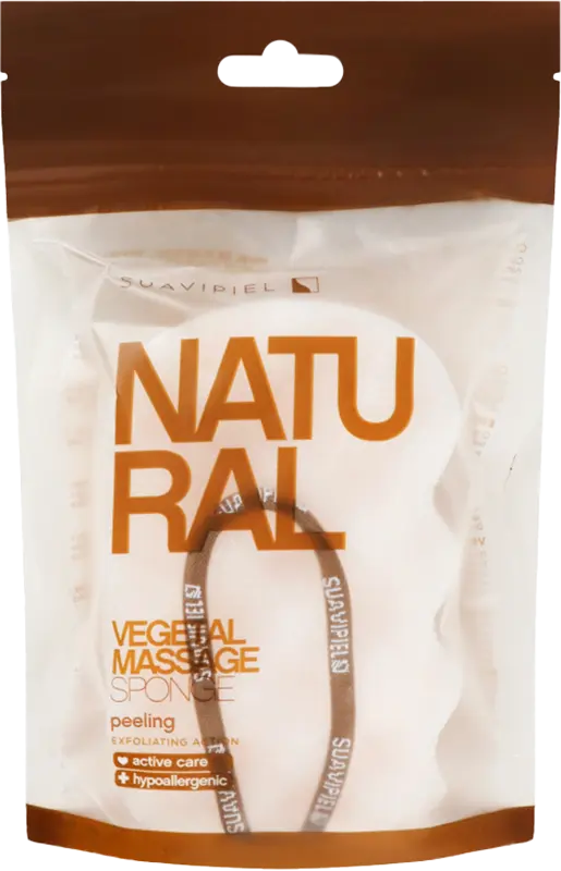 Фото 1 - Мочалка масажна Suavipiel Natural Vegetal Massage Sponge 1шт