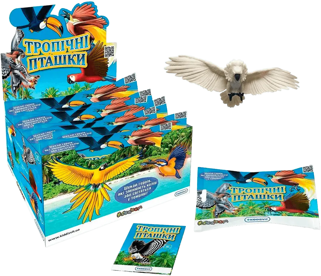 Фото 1 - Стретч-іграшка Kiddisvit Тропічні пташки