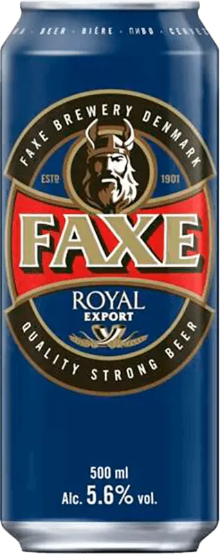 Фото 1 - Пиво Faxe Royal 5% 0.5 л