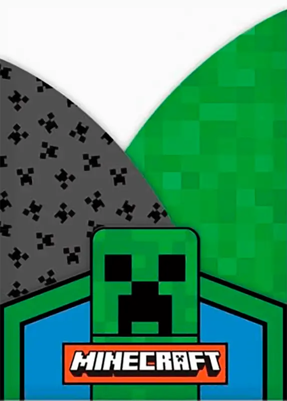 Фото 1 - Папка-куток Yes! Minecraft A4 з 3 фігурними відділеннями