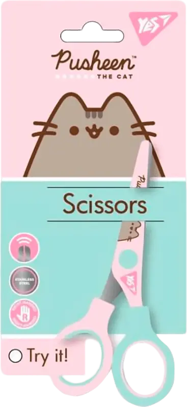 Фото 1 - Ножиці Yes! Pusheen з принтом на лезі 13 см