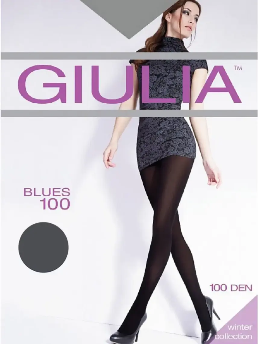 Фото 1 - Колготи жіночі Giulia Blues 3D 100 den greystone р.2