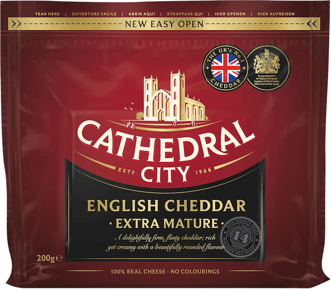 Фото 1 - Сир Cathedral City Чеддер 48% витримка 14 місяців 200 г