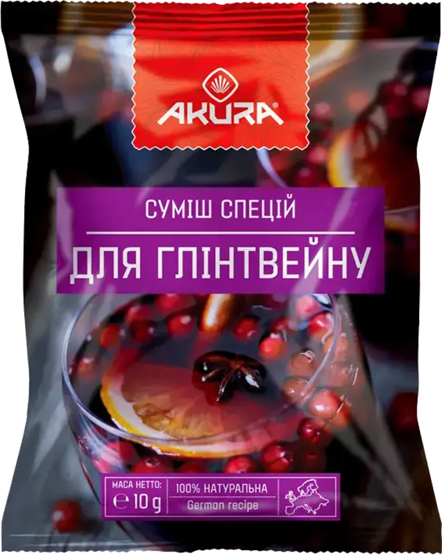Фото 1 - Суміш спецій Akura До глінтвейну 10 г