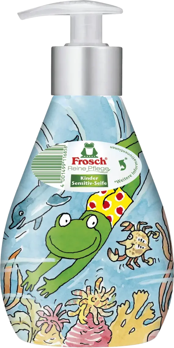 Фото 1 - Мило рідке Frosch дитяче 300 мл