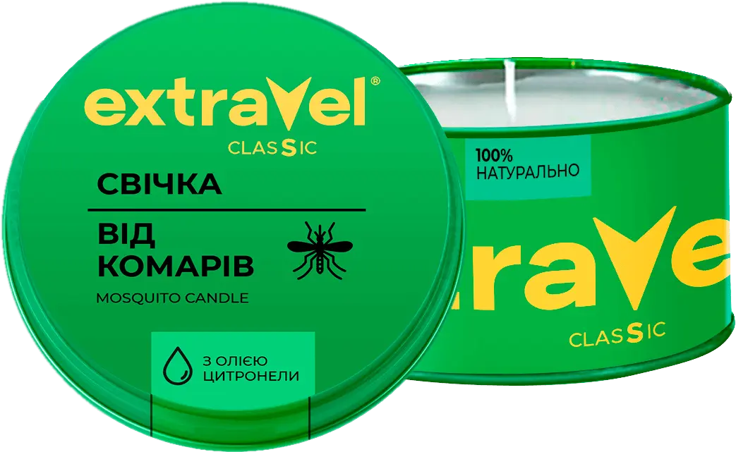 Фото 1 - Свічка від комарів Extravel Classic репелентна