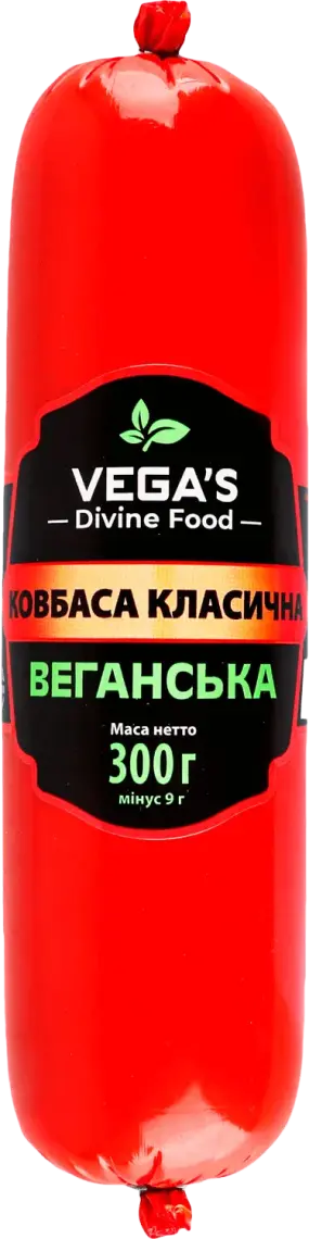 Фото 1 - Ковбаса Vega's Класична веганська 300 г