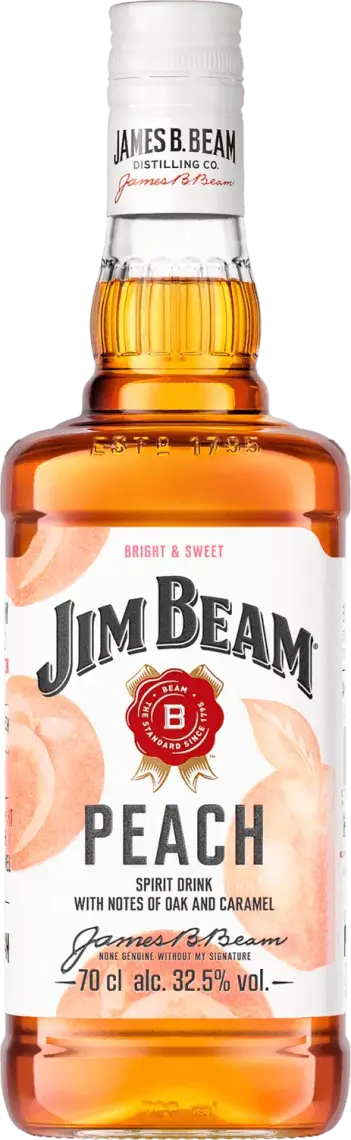 Фото 1 - Лікер Jim Beam Персик 32,5% 0,7 л