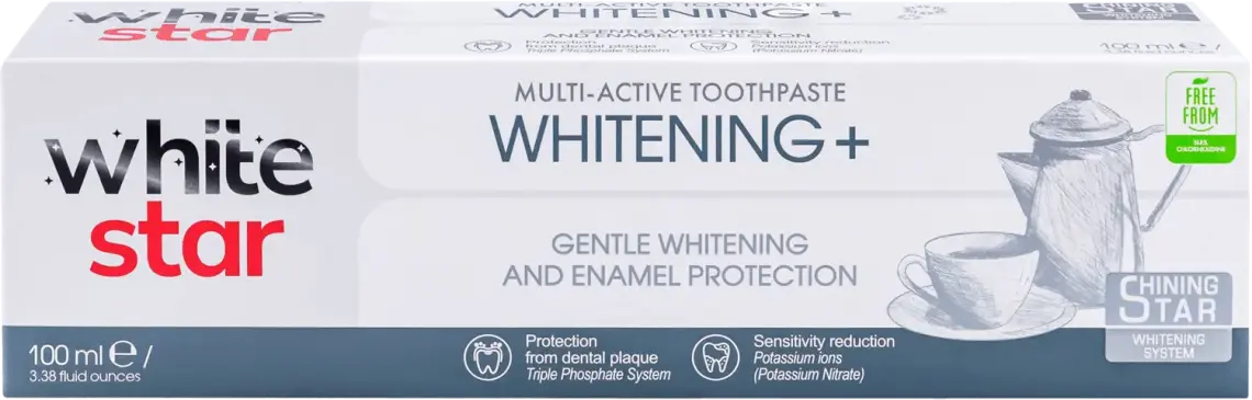 Фото 1 - Зубна паста White Star Whitening+ мультиактивна 100 мл