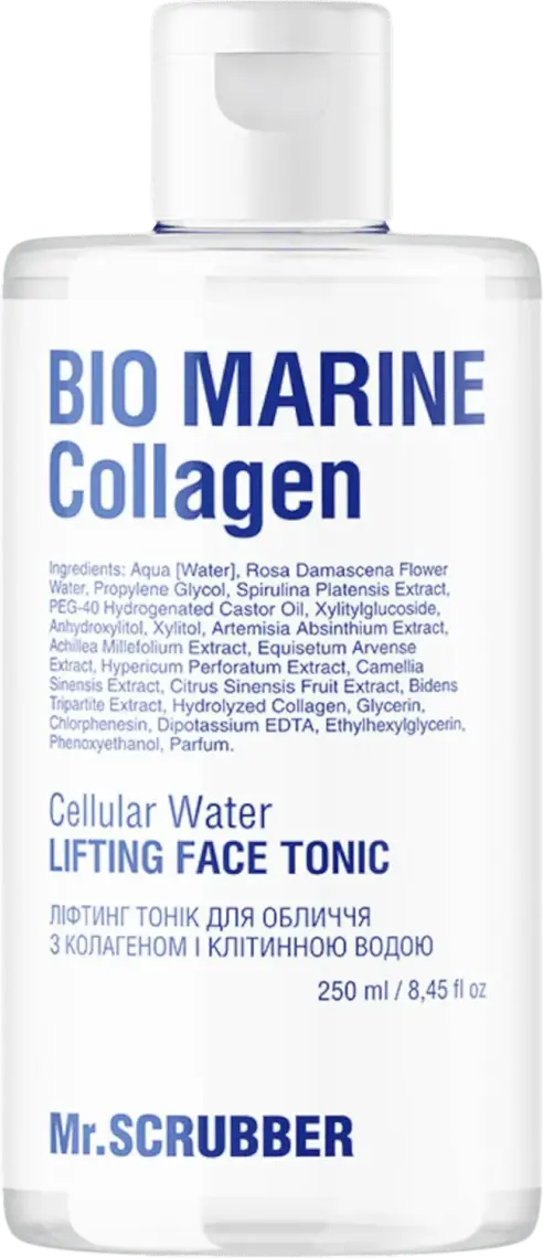 Фото 1 - Тонік-ліфтинг Mr.Scrubber Bio Marine Collagen з колагеном і клітинною водою 250 мл