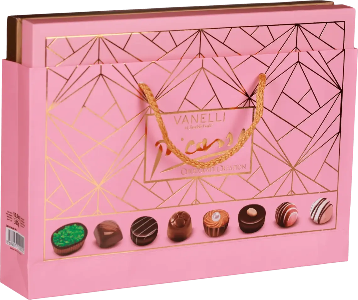 Цукерки Vanelli Picasso Pink молочний шоколад асорті 310 г купити