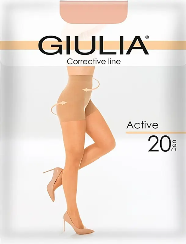 Фото 1 - Колготки жіночі Giulia Active 20 den daino р.2