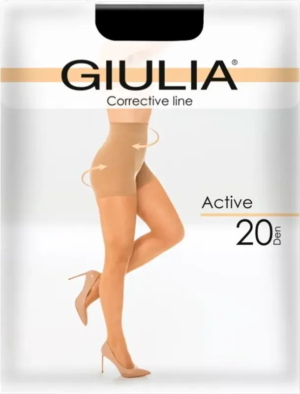 Фото 1 - Колготки жіночі Giulia Active 20 den nero р.4