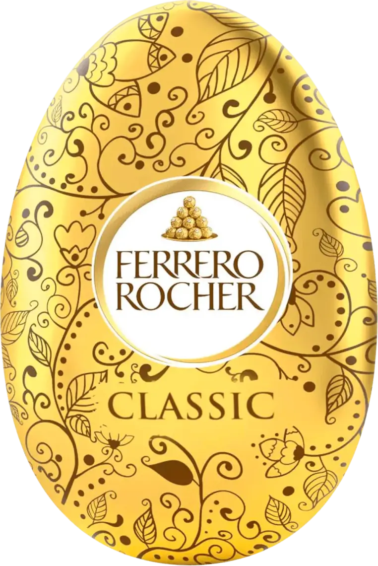 Фото 1 - Фігурка шоколадна Ferrero Rocher Великоднє яйце 100 г