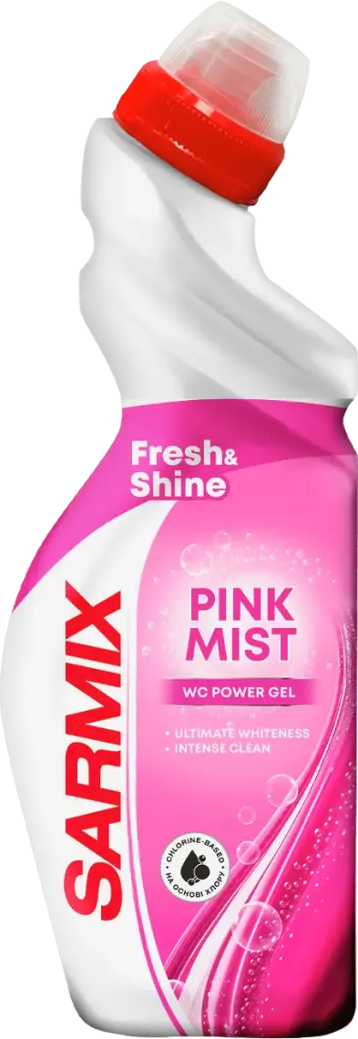 Фото 1 - Засіб для чищення сантехніки Sarmix Pink mist 750 мл