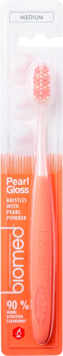 Фото 1 - Зубна щітка Biomed Pearl Gloss Medium середньої жорсткості