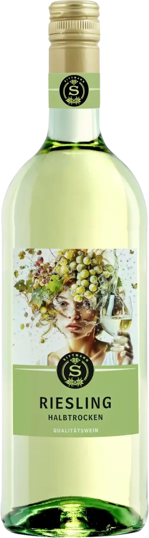 Фото 1 - Вино Sittmann Riesling біле напівсухе 12% 1 л
