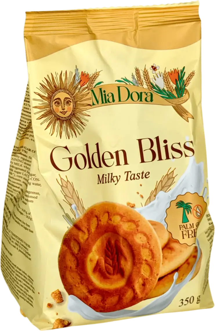 Фото 1 - Печиво Mia Dora Golden Bliss цукрове 350 г