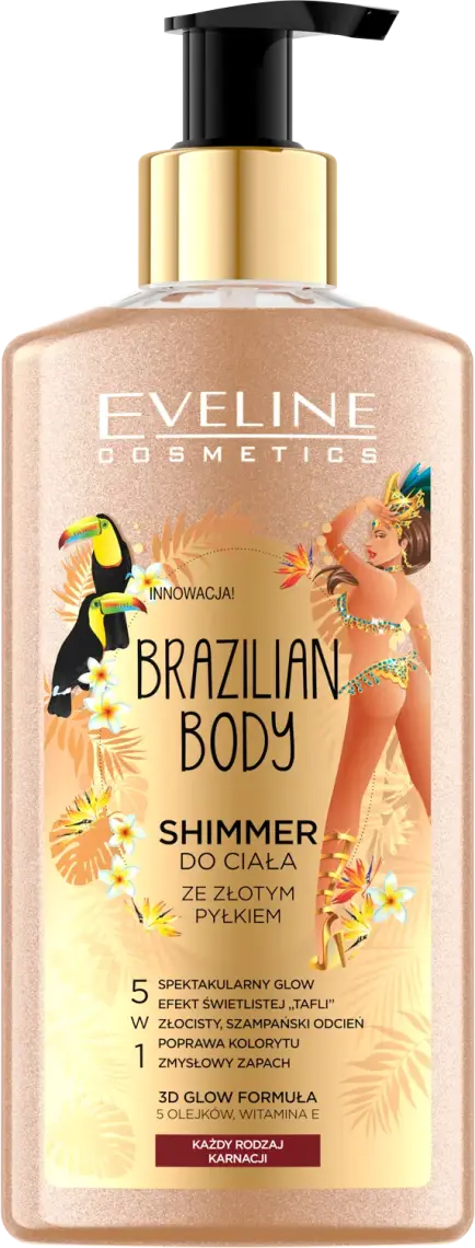 Фото 1 - Шимер для тіла Eveline Brazilian body 150 мл