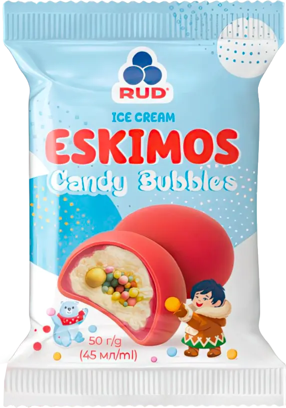 Фото 1 - Десерт Рудь Ескімос Bubbles 50 г
