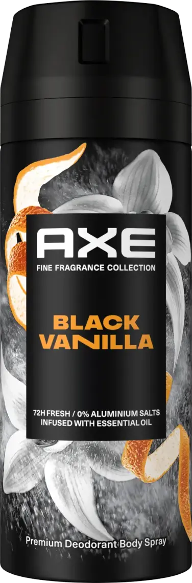 Фото 1 - Дезодорант-спрей Axe Fine fragrance Black vanilla чоловічий 72 години 150 мл