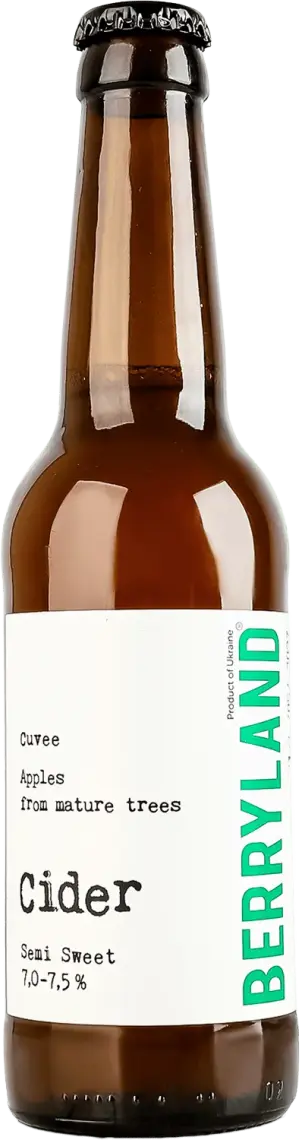 Фото 1 - Сидр Berryland Cuvee напівсолодкий 7-7.5 % 330 мл